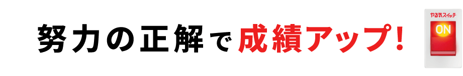 努力の正解で成績アップ!