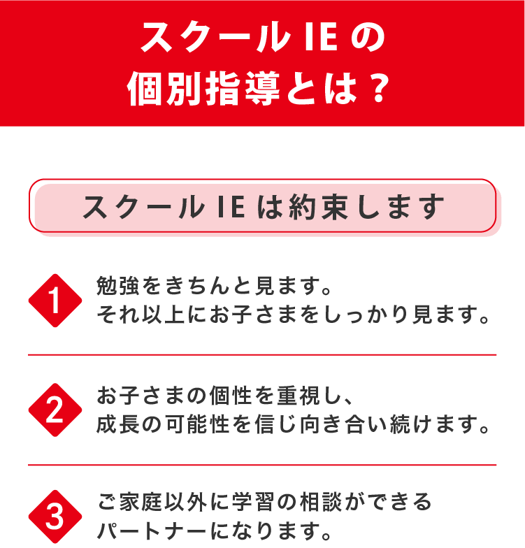 スクールIEの個別指導とは？