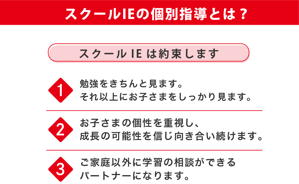 スクールIEの個別指導とは？